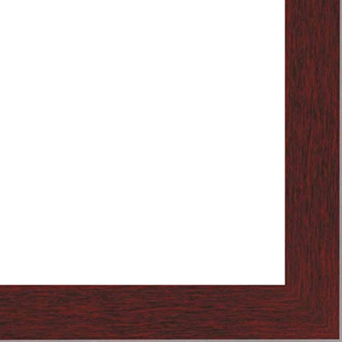 Picture Frame Moulding (Wood) 100ft Bundle - Traditional Mahogany Finish - 1.1875" Width - 9/16" Rabbet Depth