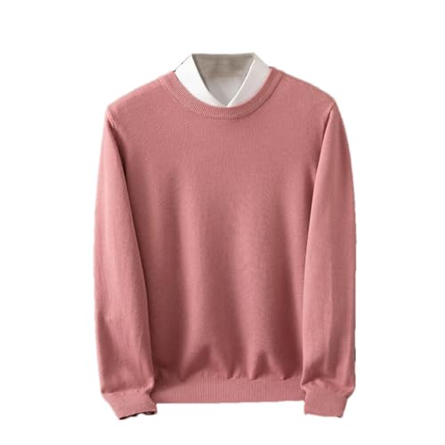Men's Crewneck Knitted Sweater Classic Pullover Wool Casual Sweaters Long-Sleeve Soft Jumpers