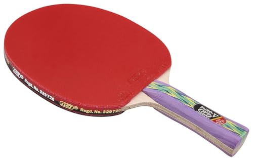 GKI Euro V Wooden Table Tennis Racquet (Multicolor, Pack of 1)