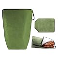 BBQ Blanket for Resting Meat – 21" Insulated & Reusable Meat Resting Blanket for Brisket, Turkey, Pork, Moisture Retention Meat Blanket for Juicy BBQ, Wide Mouth Meat Resting Bag – BBQ Gifts Green