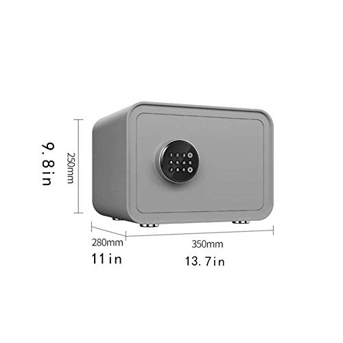 XBTGS Depósito digital ignífugo e impermeable, pequeño armario electrónico para llaves de contraseña, 2 capas, multicolor, 35 x 28 x 25 cm, para oficina en casa