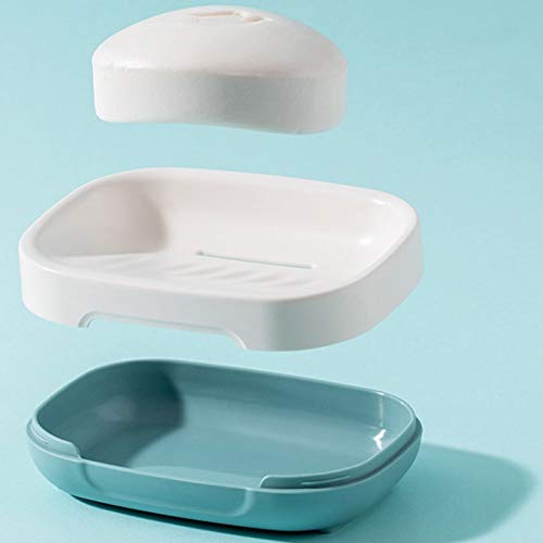 JINGYAN Jaboneras Jabonera, Material PP + ABS, portátil, tamaño 1120 * 90 38mm, diseño de Tiras Piso, Desmontable, fácil Limpiar, (Azul)