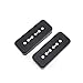 Musiclily Pro Plastic P-90 Soapbar Guitar Pickup Covers Compatible with USA Les Paul, Black (Set of 2)