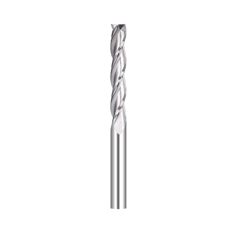 3 Flute Flat End Mill .175 4 6mm Shank CNC Milling Cutter Carbide Router Bit for Woodworking Endmill(4x4x42x65mm)