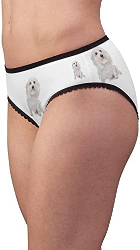 Maltese Dog Panties, Maltese Dog Underwear, Briefs, Cotton Briefs, Funny Underwear, Panties For Women