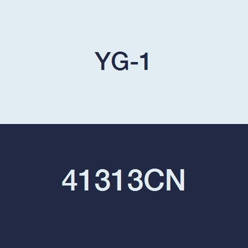 YG-1 41313CN HSSCo8 Ball Nose End Mill, 2 Flute, Regular Length, TiN Finish, 3" Length, 7/16"