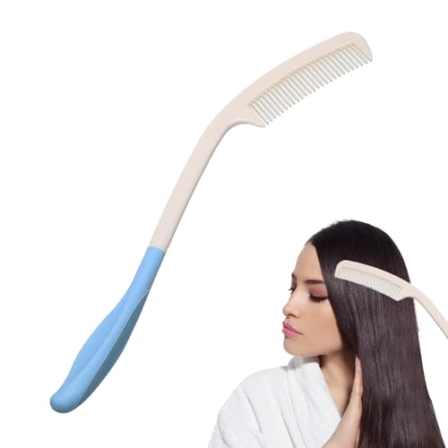 Cepillo de pelo de mango largo, peine largo multifuncional, elegante cepillo de mango largo, hermoso peine con mango largo para niñas