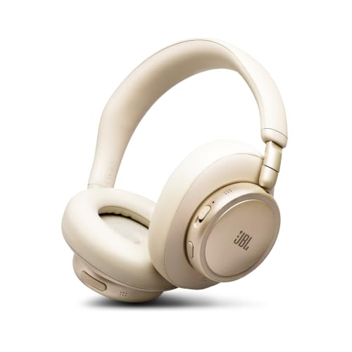 Image of JBL New Live 780NC, Advanced Noise Cancellation 2.0 Wireless Headphones, Technology (BT 6.0, Auracast, Hi-Res, LDAC, Spatial Sound, 6-mic, AI-Trained Algo) 80H Battery, 2Yrs* Warranty,Champagne | Bluetooth 6.0, Multipoint Connection, Up to 80 Hours Playtime, Customisable with the JBL Headphones App, Spatial Sound