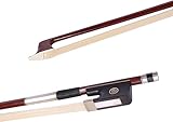 ADM 1/2 Half Size Brazilwood Octagonal Horse Hair Cello Bow, Well Balanced for Beginner and Students