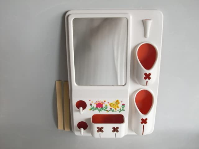 昭和レトロ壁掛け 鏡 PAULA  JAPAN M.MIWAKO 昭和レトロ壁掛け 鏡 PAULA JAPAN M.MIWAKO
