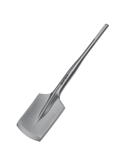 AZUNO SDS Max Clay Spade Bit, 4-1/2' x 17' Heavy-Duty Steel Shovel Bit for Rotary Hammer & Demolition Hammer, for Digging in Clay, Soil, Gravel, Sandstone, Adobe