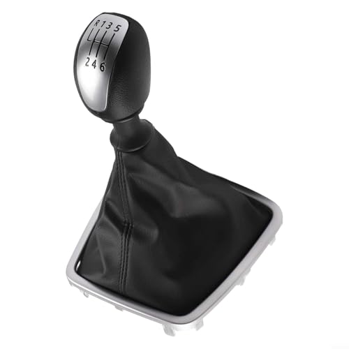 Housse en cuir pour Renault, pour Renault Laguna 3 III - Pommeau de levier de vitesse - 6 vitesses - Poignée de rechange avec soufflet anti-poussière pour modèles 2007-2014