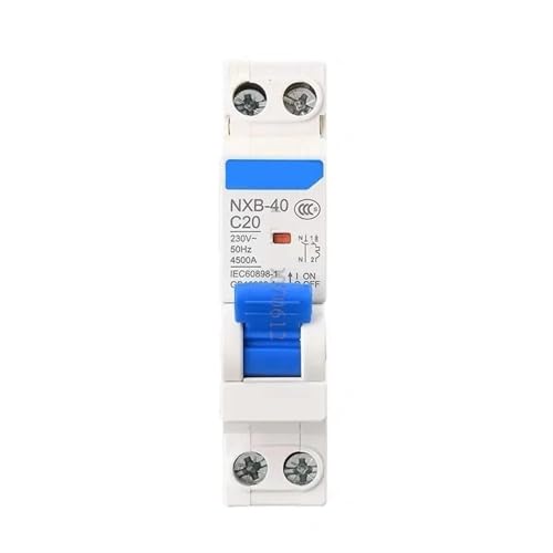 Disjoncteur miniature de précision NXB-40 DPN 1P+N calibre 6A
