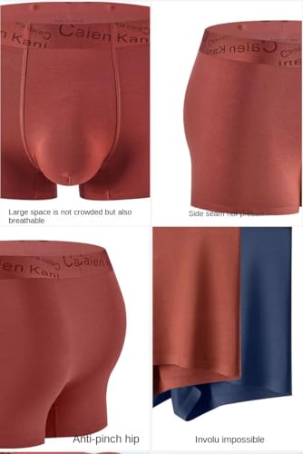 Calzoncillos bóxer de modal para hombre, ropa interior cómoda y elástica 4