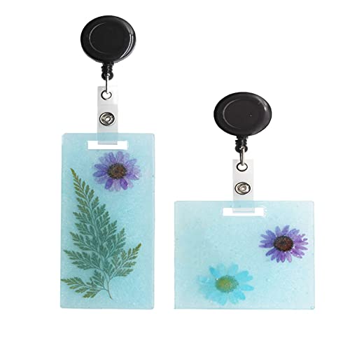 Xidmold Resin Card Silicone Mold, Id Business Case Work Card Holder Moulds, Name Badge Holder Clay Mold, Diy Epoxy Casting Molds Card Organizer Storage Jewelry Making Craft, 5X Id Badge Reel Clip #TOP5