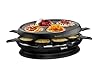 Tefal Appareil à raclette avec plaque crêp'party, 1050 W, Revêtement antiadhésif Powerglide, Indicateur Thermo-Spot, Rangements intégrés, Bouton marche/arrêt, Store'inn noir RE320812