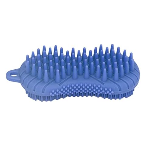 Hinzonek Sil Body Scrubber Dual Side omic Handle Safe Sil Body Sil Body Brush for Body Hair Blue1 Body Exfoliator Brush Sil Bath Brush Sil Body Scrubber Sil Bath Brush Sil Body Scrubber Sil Body Cover