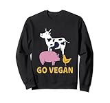 Photo Gallery go vegan vegan mucca maiale pollo vegetariano love nature felpa Photo Gallery go vegan vegan mucca maiale pollo vegetariano love nature felpa