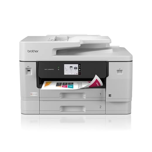 Brother INKvestment 6960 Wireless Color Inkjet All-in-One Printer with 11”x17” Capabilities and 3.5” Color Touchscreen | Includes Refresh Subscription Trial(1) (MFC-J6960DW)