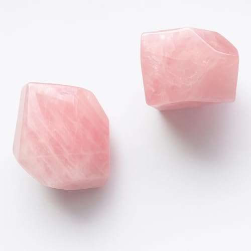 Hmutkiy Rose Quartz Crystals 2PCS...