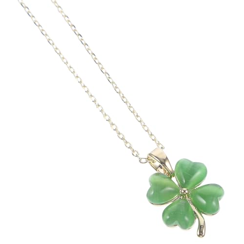 Ciieeo Collar Colgante de Trébol de Cuatro Hojas de Ópalo Verde Dijes para Joyería Colgante Decorativo Forma de Corazón Joya Resistente y Ligera para Regalos y Ocasiones Obsequios Ciieeo Collar Colgante de Trébol de Cuatro Hojas de Ópalo Verde Dijes para Joyería Colgante Decorativo Forma de Corazón Joya Resistente y Ligera para Regalos y Ocasiones Obsequios