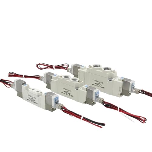SMC Type 5 Port 2 Position Solenoid Valve, SY3220 SY5220 SY7220 Series Normal Closed, 4LZD/5LZD/6LZD Internal Pilot, for Automat