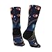 XZDWPY Cosmic Wonders Unisex Mid-Calf Socks 2 Black-2 Polyester Skin-Friendly Moisture-Wicking Fashionable Crew Socks