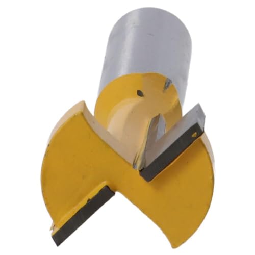 Image of Woodworking Straight Edge T-shaped Cutter,T-groove Carving Drill Bit,1 /2-Inch Shank Carving Tools and Circular Shank Milling Cutter