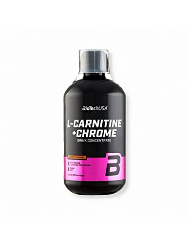 L-Carnitine 35.000 mg + Chrome Concentrate Orange 500ml - Carnitine with Chrome in Liquid Form - BiotechUSA