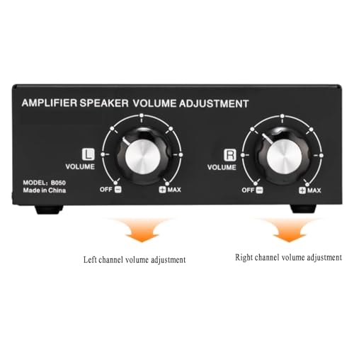 Controlador de Volumen para Altavoces Pasivos, Caja de Control de Volumen de Escritorio, Ajuste Independiente de Volumen para Canales Izquierdo y Derecho, Sin Fuente de Alimentación Requerida, para Conferencias y Presentaciones miniatura 6