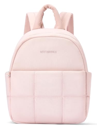 Image of WESTBRONCO Mini Backpack for Women Nylon Small Fashion Backpacks Purse Puffer Lightweight Backpacks for Travel, Shopping, Daily
