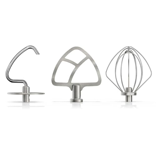 Image of KitchenAid Stainless 3-Pc Accessories for 4.5 /5-Qt Tilt-Head Stand Mixers