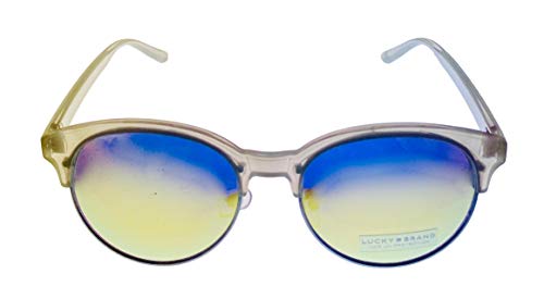 Lucky Brand Womens Round Light Grey Plastic Sunglass Sierra2