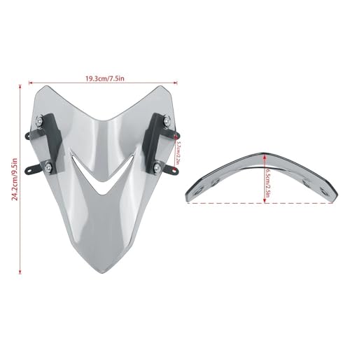 Déflecteur Moto CB1000 Hornet 2025 Réduction Pression Vent Buste