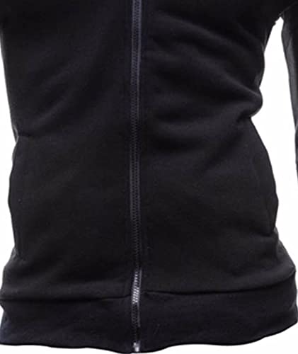 SOMTHRON Uomo Cardigan con colletto rialzato e