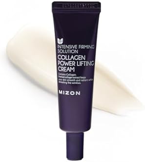 MIZON Collagen Power Lifting Cream, Collagen Face Moisturizer, Day and Night Cream, Facial Cream to Smooth Wrinkles, Non-Greasy and Non-sticky Formula, Lifting and Tightening (35 ml)