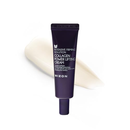 Mizon Crema Power Lifting al Collagene (35 ml) Idratante Intensiva con 75% di Estratto di Collagene Marino, Cosmetica Coreana