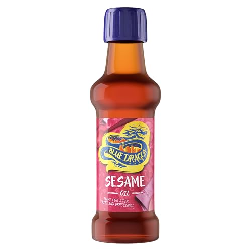Blue Dragon - Aceite de Sésamo Tostado 100% 150 ml PET, Ideal para Salteados y Aderezos, Apto para Vegetarianos y Veganos
