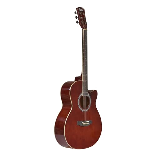 Image of BLUEBERRY B-40, Truss Rod Acoustic Guitar Kit with Bag, Strap, One Pack Strings And 2 Picks - 40 Inch (Classic Maroon)