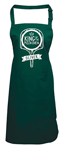 Tablier King of The Pizza Oven blanc réglable pour réussir vos soirées pizza en famille