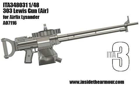 Inside the Armor ITA348031 1/48 Lewis 303 MG for Airfix Lysander Dummy resun kit/Replica