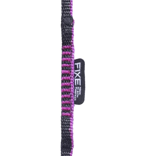 Fixe - Anilla Fosca 8 mm x 120 cm en HMPE y Poliamida, Cinta Cosida Color Rosa para Escalada Clásica y Alpinismo, Ultraligera, Resistente 22 kN, Certificada EN566