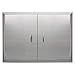 APWONE Outdoor Kitchen Doors Double BBQ Access Doors Removable 304 Stainless Steel Doors with Chromium Plated Handle - 31" X 24" APWONE Outdoor Kitchen Doors Double BBQ Access Doors Removable 304 Stainless Steel Doors with Chromium Plated Handle - 31" X 24"