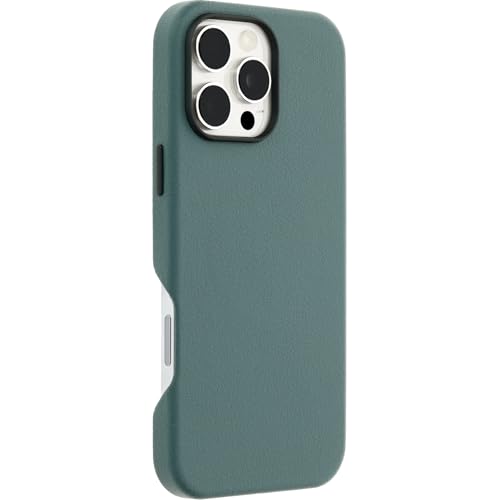 Image of OtterBox iPhone 16 Pro Max Symmetry Series Cactus Leather for MagSafe - Sagebrush Green - Ultra-Thin, Sleek iPhone Case, Premium iPhone Case, MagSafe Compatible