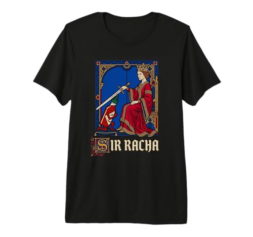 Sir Racha Caballero Medieval Divertido Salsa Picante Juego de Palabras Sriracha Camiseta Premium