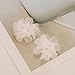 LAXPICOL Fashion Flower Clip On Earrings For Women Cute Lovely Acrylic white Flower Earrings No piercing Earrings