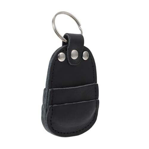 2 Pz borsa per plettri per chitarra Sacca astuccio per per contenitore per accessori dello strumento plettro per custodia Maga nero