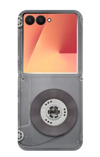 Cassette Tape Etui Flip Samsung Z Flip 7 Housse Cuir Rétro Idéal pour les Passionnés de Musique