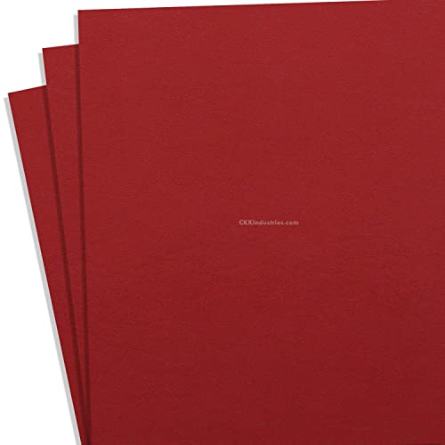 KYDEX Thermoform Sheet - (P1 Texture) - (.080 Thickness) - (12in x 12in) - (Blood Red) - (3 Sheets) - DIY Holster Making, Airsoft Armor, Cosplay Uniforms, RC Models