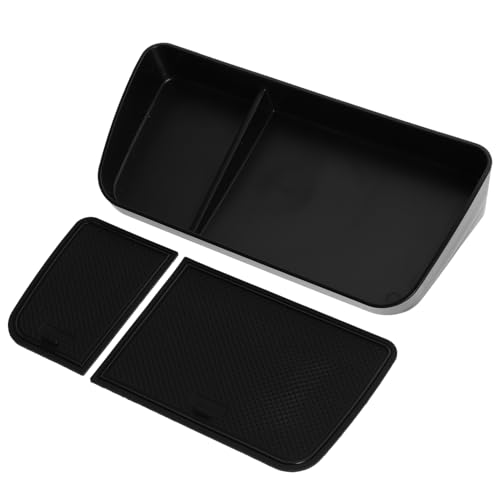 Conteneur de rangement pour intérieur automobile : organisateur de console centrale noir